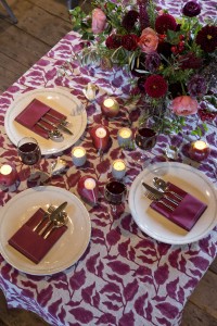 patterned table cloth